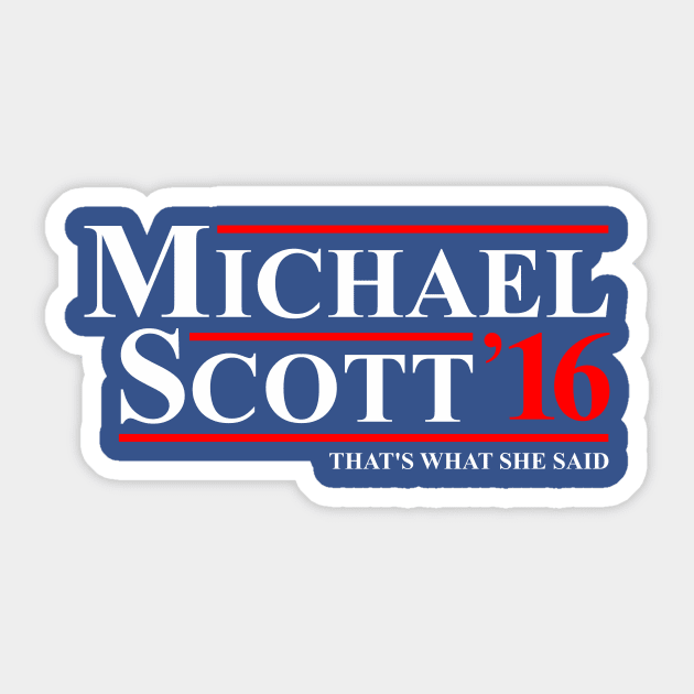 MICHAEL SCOTT 2016 Sticker by upcs